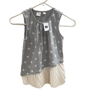NWT! Gap Kids Girls Tank Top with Ruffle Hem